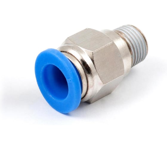 Пневмофитинг цанговый прямой HIMPT с наружной резьбой PC 8-01 (R1/8) 10 шт 00-00026395