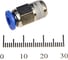 Пневмофитинг цанговый прямой HIMPT с наружной резьбой PC 4-01 (R1/8) 10 шт 00-00026397 2