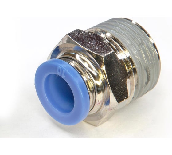 Пневмофитинг цанговый прямой HIMPT с наружной резьбой PC 10-04 (R1/2) 10 шт 00-00026403