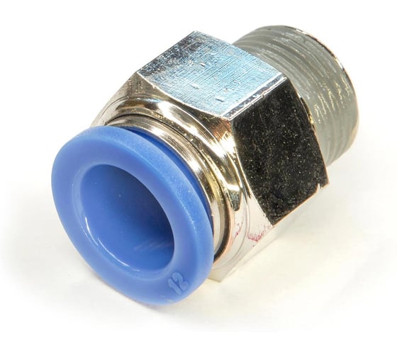 Пневмофитинг цанговый прямой HIMPT с наружной резьбой PC 12-03 (R3/8) 10 шт 00-00026406