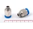 Пневмофитинг цанговый прямой HIMPT с наружной резьбой PC 10-01 (R1/8) 10 шт 00-00026400 3