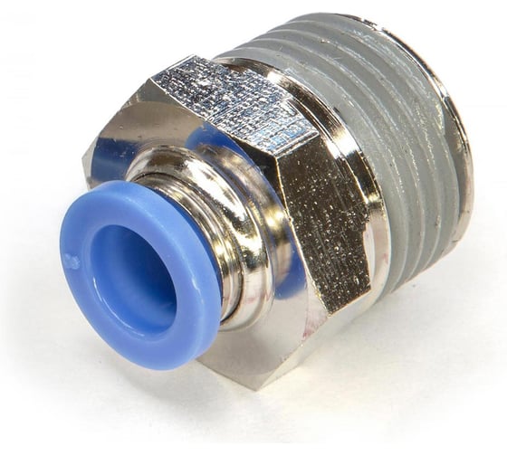 Пневмофитинг цанговый прямой HIMPT с наружной резьбой PC 8-04 (R1/2) 10 шт 00-00026399