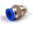 Пневмофитинг цанговый прямой HIMPT с наружной резьбой PC 10-02 (R1/4) 10 шт 00-00026401 1