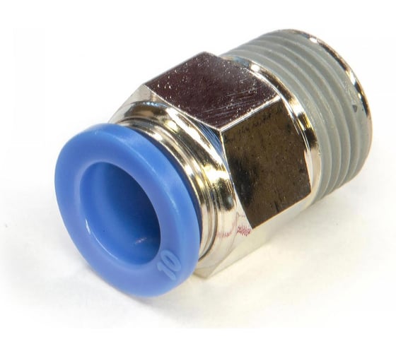 Пневмофитинг цанговый прямой HIMPT с наружной резьбой PC 10-03 (R3/8) 10 шт 00-00026402