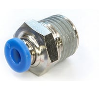 Пневмофитинг цанговый прямой HIMPT с наружной резьбой PC 4-02 (R1/4) 10 шт 00-00026389