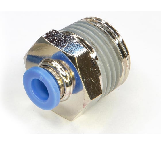 Пневмофитинг цанговый прямой HIMPT с наружной резьбой PC 6-04 (R1/2) 10 шт 00-00026394