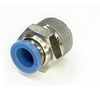 Пневмофитинг цанговый прямой HIMPT с наружной резьбой PC 8-03 (R3/8) 10 шт 00-00026398