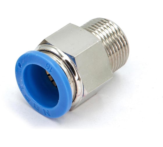 Пневмофитинг цанговый прямой HIMPT с наружной резьбой PC 16-М20х1.5 5 шт 00-00026444