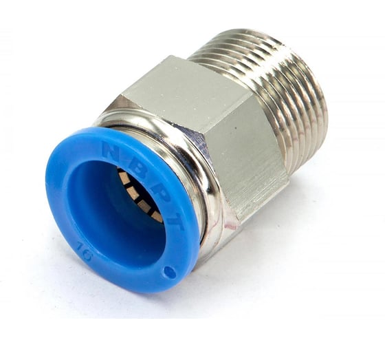 Пневмофитинг цанговый прямой HIMPT с наружной резьбой PC 16-М22х1.5 5 шт 00-00026445