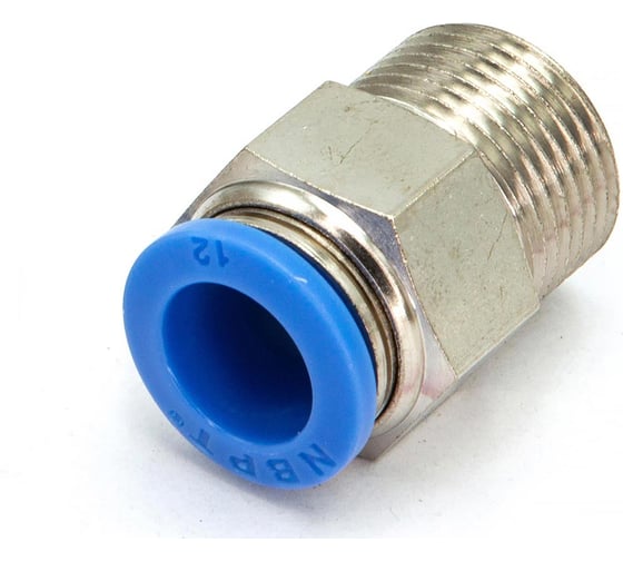 Пневмофитинг цанговый прямой HIMPT с наружной резьбой PC 12-М20х1.5 10 шт 00-00026441