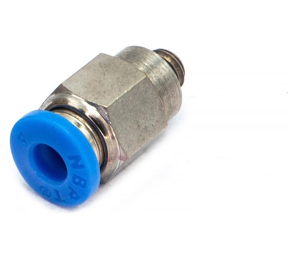 Пневмофитинг цанговый прямой HIMPT с наружной резьбой PC 4-М5х0.8 10 шт 00-00026414
