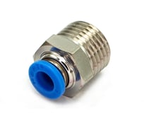 Пневмофитинг цанговый прямой HIMPT с наружной резьбой PC 6-М16х1.5 10 шт 00-00026416