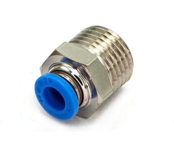 Пневмофитинг цанговый прямой HIMPT с наружной резьбой PC 6-М16х1.5 10 шт 00-00026416