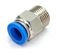 Пневмофитинг цанговый прямой HIMPT с наружной резьбой PC 10-М16х1.5 10 шт 00-00026434