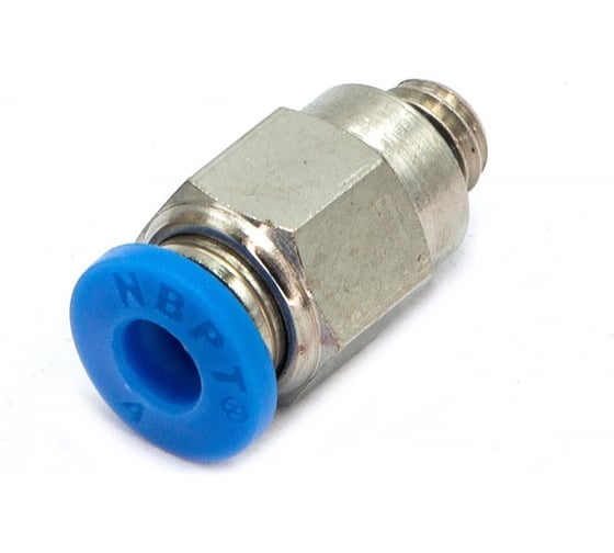 Пневмофитинг цанговый прямой HIMPT с наружной резьбой PC 4-М6х1 10 шт 00-00026410