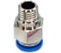 Пневмофитинг цанговый прямой HIMPT с наружной резьбой PC 10-М12х1.5 10 шт 00-00026432 3