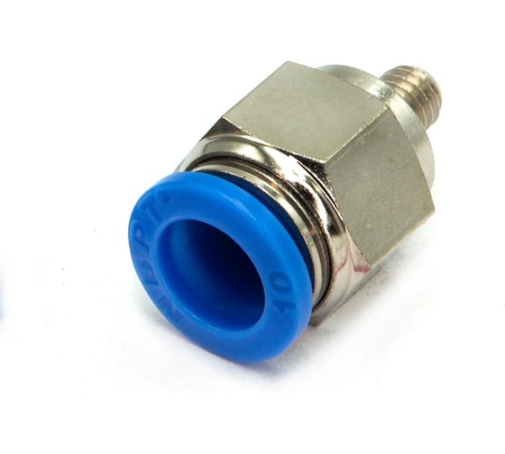Пневмофитинг цанговый прямой HIMPT с наружной резьбой PC 10-М6х1 10 шт 00-00026429
