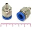 Пневмофитинг цанговый прямой HIMPT с наружной резьбой PC 10-М6х1 10 шт 00-00026429 2