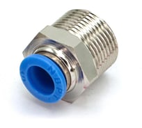Пневмофитинг цанговый прямой HIMPT с наружной резьбой PC 10-М22х1.5 10 шт 00-00026436