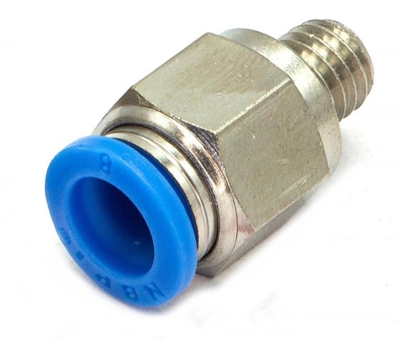 Пневмофитинг цанговый прямой HIMPT с наружной резьбой PC 8-М8х1 10 шт 00-00026422