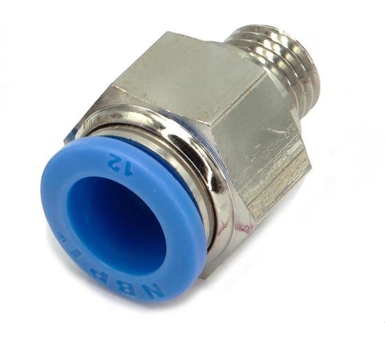 Пневмофитинг цанговый прямой HIMPT с наружной резьбой PC 12-М12х1.5 10 шт 00-00026438