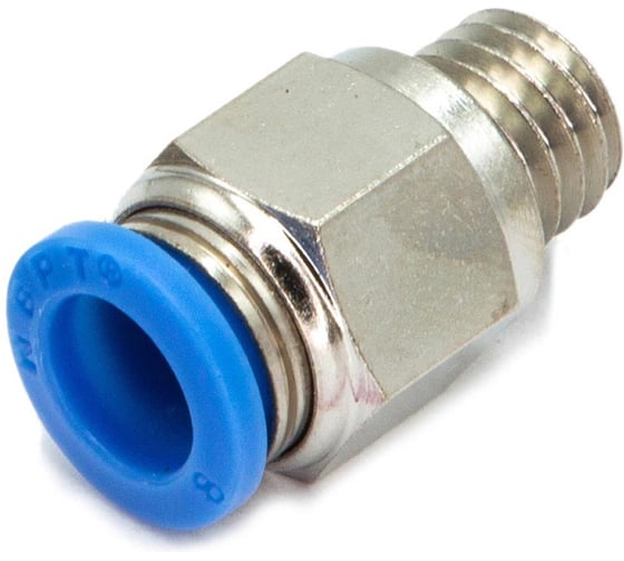 Пневмофитинг цанговый прямой HIMPT с наружной резьбой PC 8-М10х1 10 шт 00-00026423