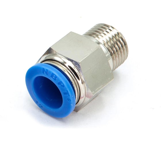 Пневмофитинг цанговый прямой HIMPT с наружной резьбой PC 12-М16х1.5 10 шт 00-00026440