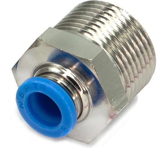 Пневмофитинг цанговый прямой HIMPT с наружной резьбой PC 8-М22х1.5 10 шт 00-00026428