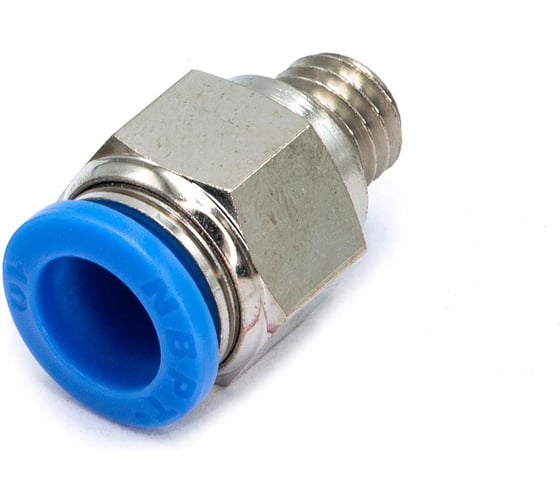Пневмофитинг цанговый прямой HIMPT с наружной резьбой PC 10-М10х1.5 10 шт 00-00026431
