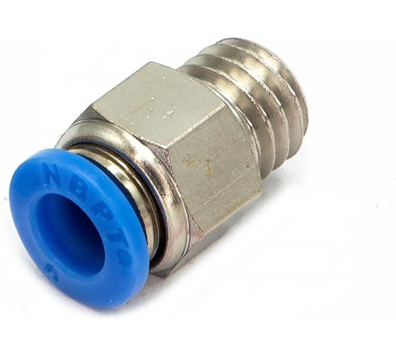 Пневмофитинг цанговый прямой HIMPT с наружной резьбой PC 6-М10х1.5 10 шт 00-00026419