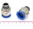 Пневмофитинг цанговый прямой HIMPT с наружной резьбой PC 16-03 (R3/8) 5 шт 00-00026408 2