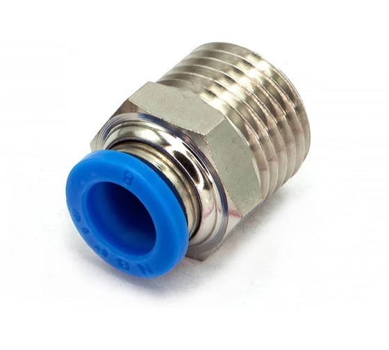 Пневмофитинг цанговый прямой HIMPT с наружной резьбой PC 8-М16х1.5 10 шт 00-00026426