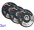 Лепестковый диск NORTON КЛТ2 Quantum 125x22 керамика P40 (3шт/упак) 101314 1