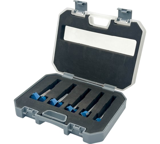 Набор сверл Форстнера Skole 15-35мм с ограничителем в кейсе (5шт) F5-5PC1535