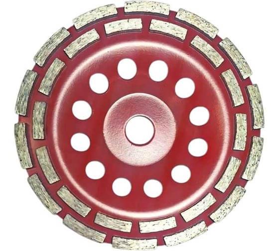 Чашка алмазная двухрядная шлифовальная REALTOOLS 180 мм RTL-DCR-180