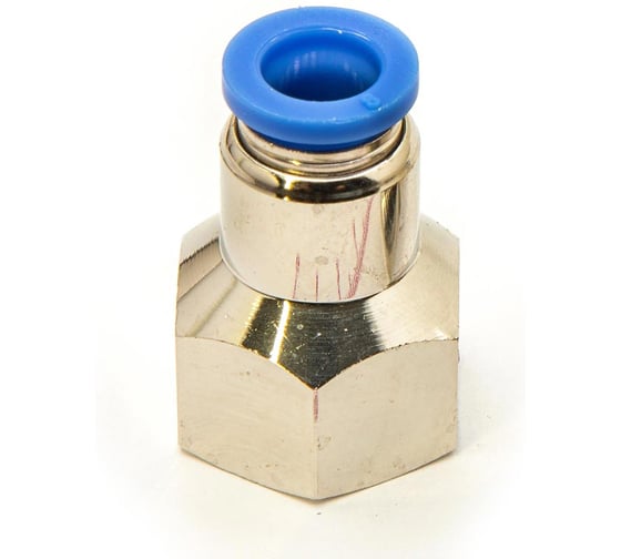 Пневмофитинг цанговый прямой с внутренней резьбой HIMPT PCF 8-03 (R3/8) 10 шт 00-00026464