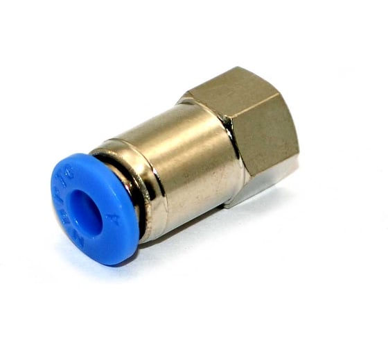 Пневмофитинг цанговый прямой с внутренней резьбой HIMPT PCF 4-М6х1 10 шт 00-00026448