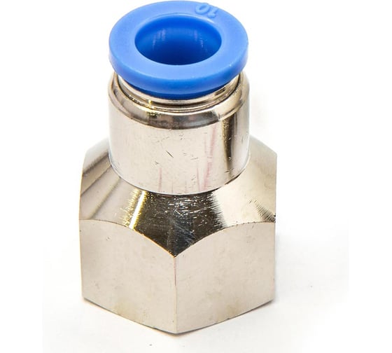 Пневмофитинг цанговый прямой с внутренней резьбой HIMPT PCF 10-04 (R1/2) 10 шт 00-00026476