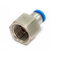 Пневмофитинг цанговый прямой с внутренней резьбой HIMPT PCF 6-М16х1.5 10 шт 00-00026460