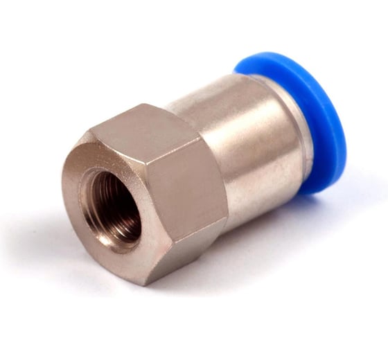 Пневмофитинг цанговый прямой с внутренней резьбой HIMPT PCF 10-01 (R1/8) 10 шт 00-00026473
