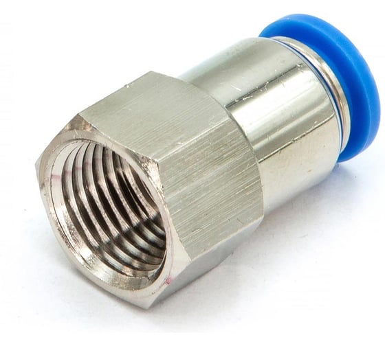 Пневмофитинг цанговый прямой с внутренней резьбой HIMPT PCF 10-М16х1.5 10 шт 00-00026480