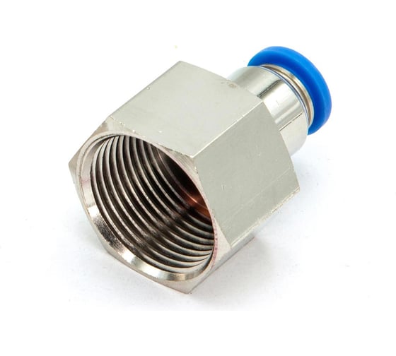 Пневмофитинг цанговый прямой с внутренней резьбой HIMPT PCF 8-М22х1.5 10 шт 00-00026472