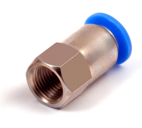 Пневмофитинг цанговый прямой с внутренней резьбой HIMPT PCF 6-01 (R1/8) 10 шт 00-00026450