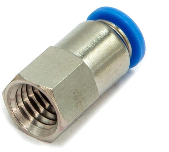 Пневмофитинг цанговый прямой с внутренней резьбой HIMPT PCF 6-М10х1.5 10 шт 00-00026457