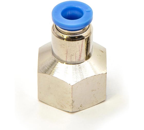 Пневмофитинг цанговый прямой с внутренней резьбой HIMPT PCF 6-03 (R3/8) 10 шт 00-00026452