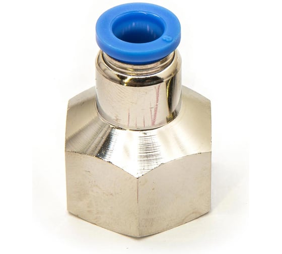 Пневмофитинг цанговый прямой с внутренней резьбой HIMPT PCF 8-04 (R1/2) 10 шт 00-00026465