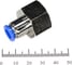 Пневмофитинг цанговый прямой с внутренней резьбой HIMPT PCF 8-04 (R1/2) 10 шт 00-00026465 2