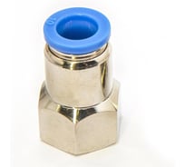 Пневмофитинг цанговый прямой с внутренней резьбой HIMPT PCF 10-03 (R3/8) 10 шт 00-00026475