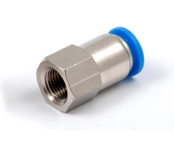 Пневмофитинг цанговый прямой с внутренней резьбой HIMPT PCF 8-01 (R1/8) 10 шт 00-00026462