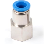 Пневмофитинг цанговый прямой с внутренней резьбой HIMPT PCF 8-02 (R1/4) 10 шт 00-00026463